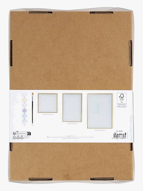 Creativ Company Leinwände 3er-Pack, Pastellfarben