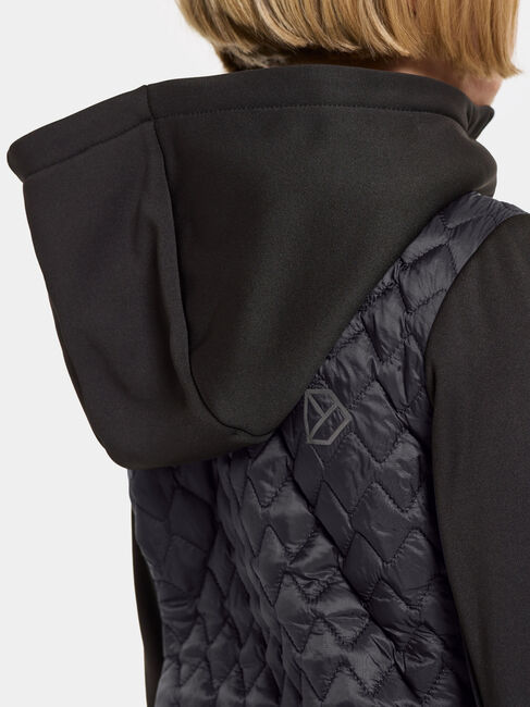 Didriksons Kapris Hybridjacke, Schwarz