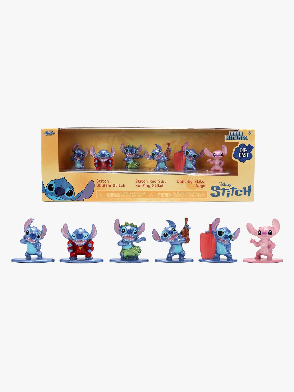 Disney Stitch Geschenkset Nanofiguren 6 Teile