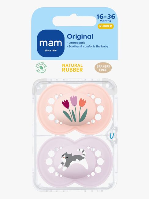 MAM Original Latex Schnuller 2er-Pack 16-36m, Rosa