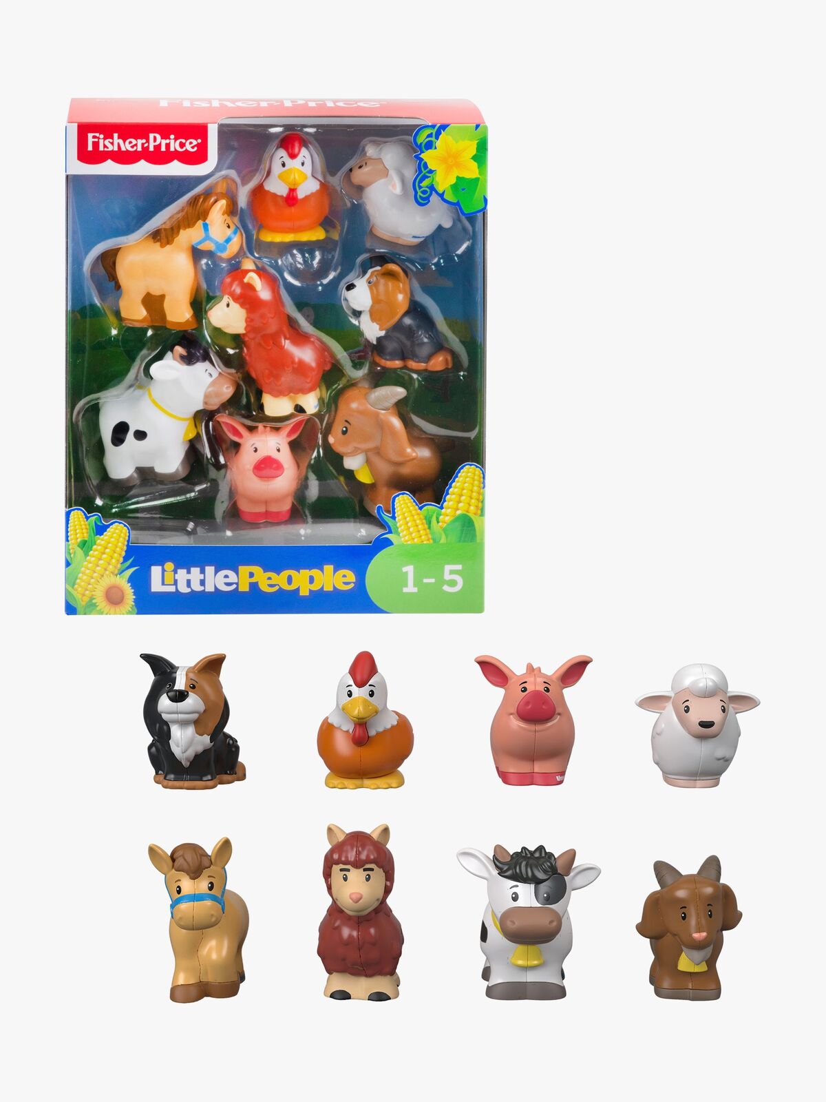 Fisher-Price Figurenset Little People Bauernhoftiere 8 Teile