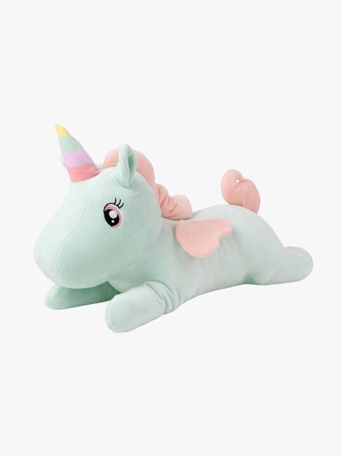 Teddykompaniet Plüschspielzeug Liegendes Einhorn 52 cm, Grün