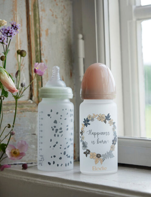 Elodie Babyflasche Glas, Dalmatian Dots