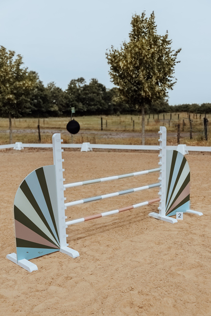 byASTRUP Seiten für Sprunghindernisse Gestreift 2 Teile