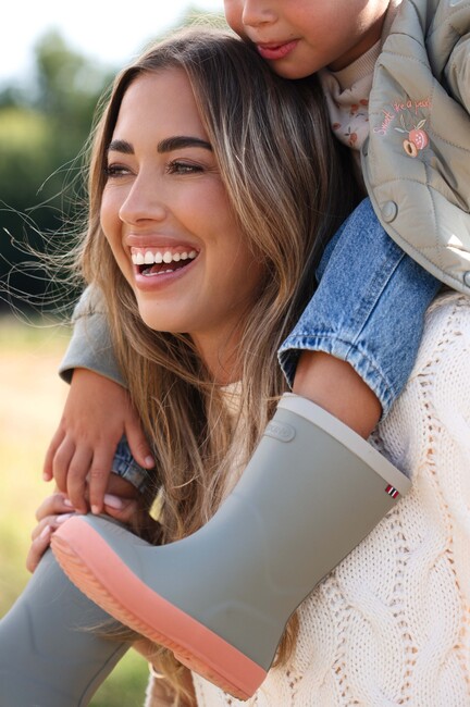 Viking x Kenza Gummistiefel, Light Green/Apricot