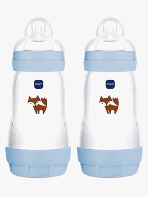 MAM Easy Start Babyflasche Anti-Kolik 260 ml 2er-Pack, Blau