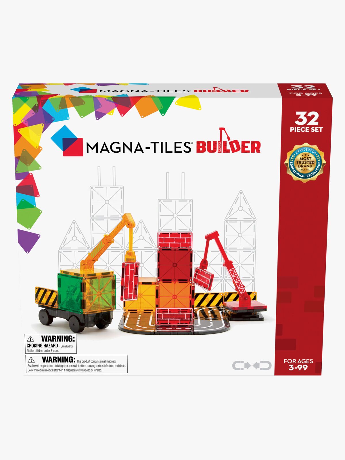 MAGNA-TILES Builder Bausatz 32 Teile