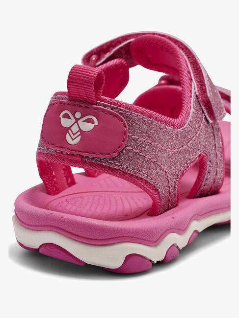 Hummel Glitter Jr Sandalen, Pink Flambé