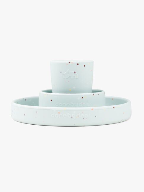 Done By Deer Confetti Kindergeschirre, Blau