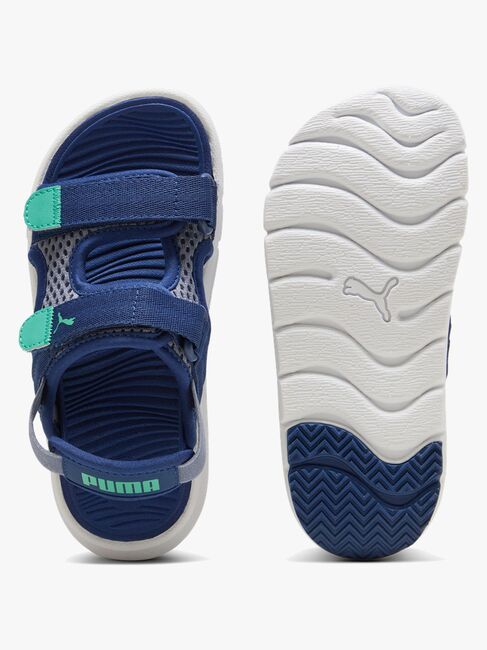 Puma Evolve Sandalen, Blue/Vibrant Green