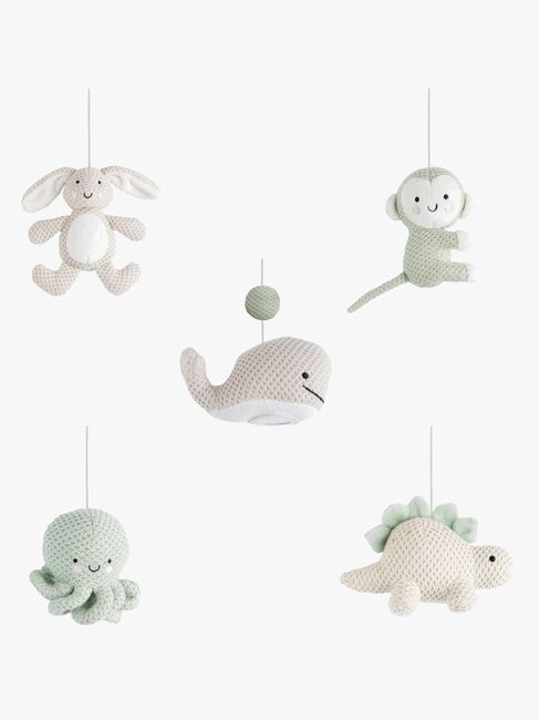 Baby's Only Musikmobile Animals, Laurel Green/Warm Linen