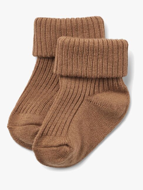 Wheat Ziggy Baby Socken 2er-Pack Wolle, Caramel 1924588-5073-1550_3b.jpg
