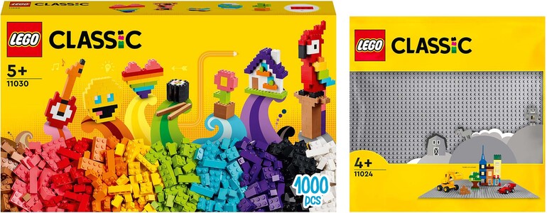 LEGO Classic 11030 Großes Kreativ-Bauset mit 11024 Bauplatte