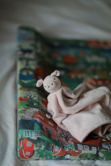 Lotta aus der Krachmacherstraße Teddy Schmusetuch, Rosa