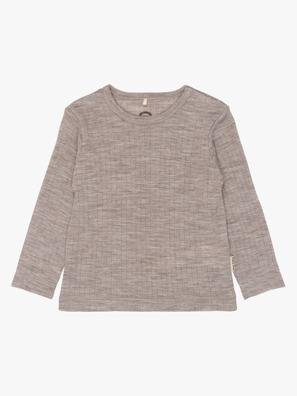 Mikk-Line Langärmliges T-Shirt Baby Merinowolle, Melange Denver
