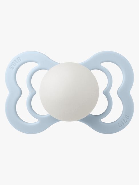 BIBS Supreme Schnuller Silikon Gr. 2, Baby Blue Glow