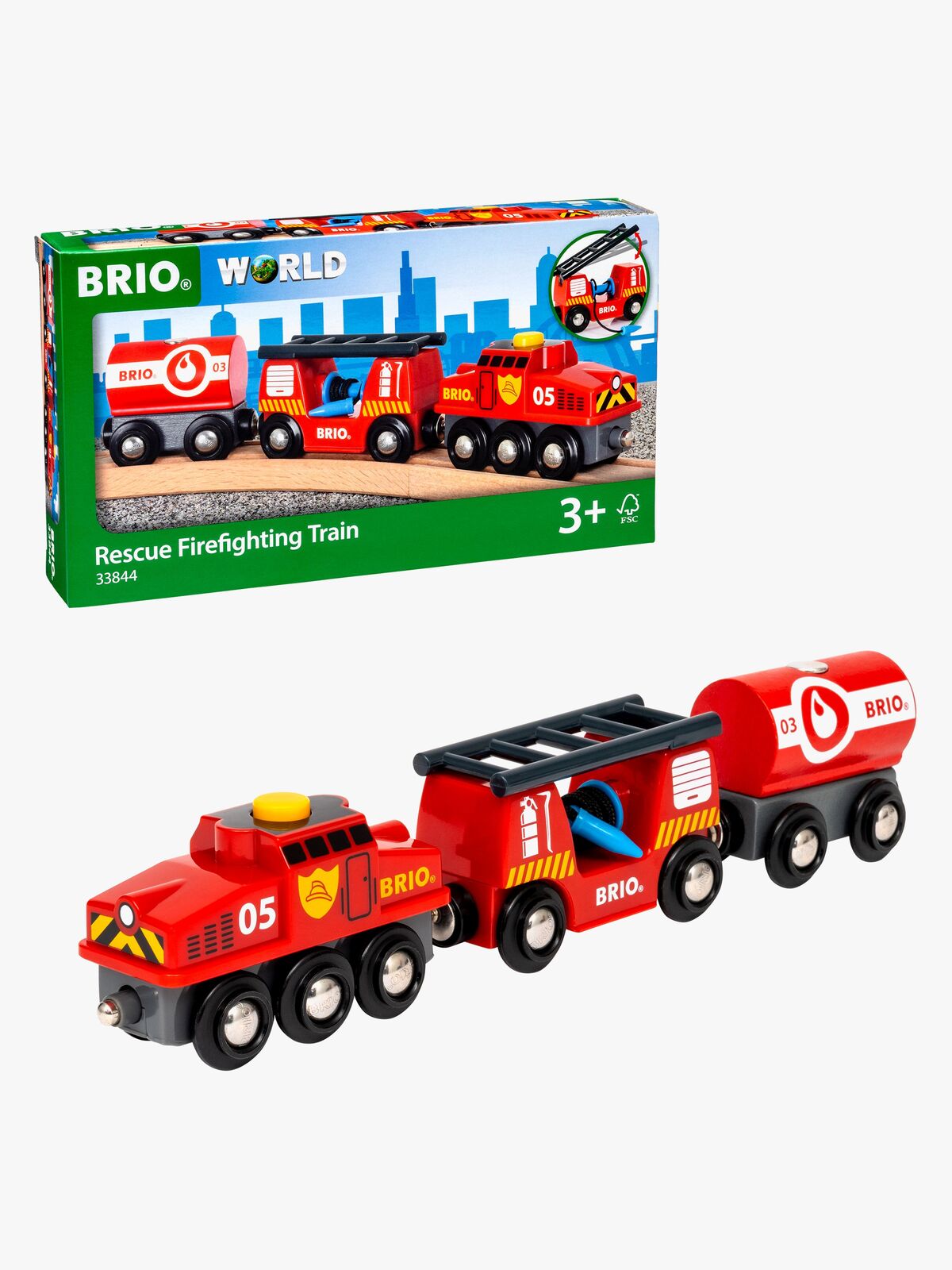 BRIO World 33844 Feuerwehr-Löschzug