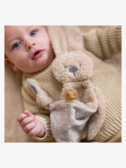 Nattou Lapidou Teddy Schmusetuch Dreieck, Beige