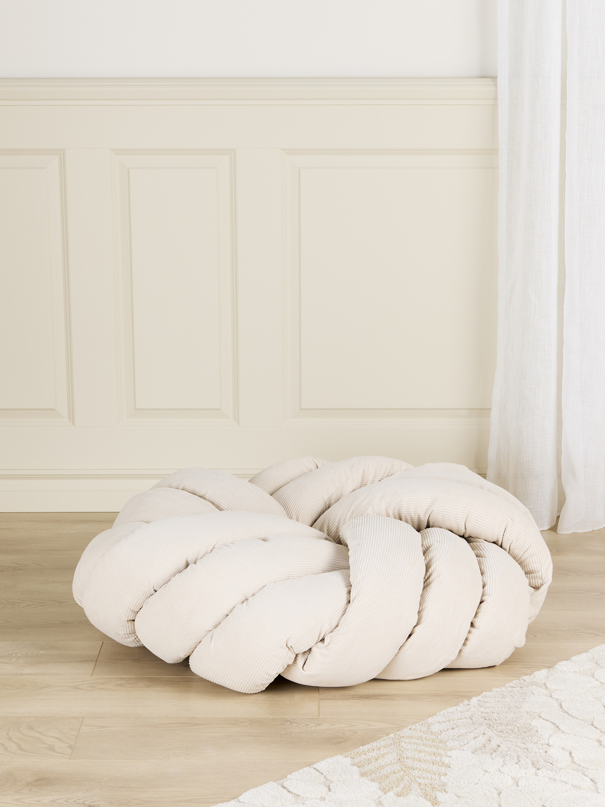 Alice & Fox BRADIE Sitzhocker, Beige Manchester