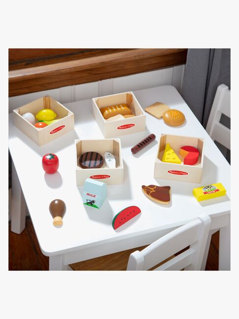 Melissa & Doug Küchenspielzeug Lebensmittelgruppen Mit 4 Boxen