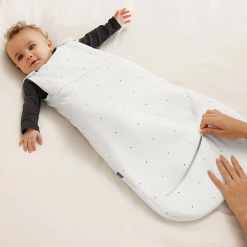 Snüz SnuzPouch Schlafsack 1.0 TOG, White/Dot