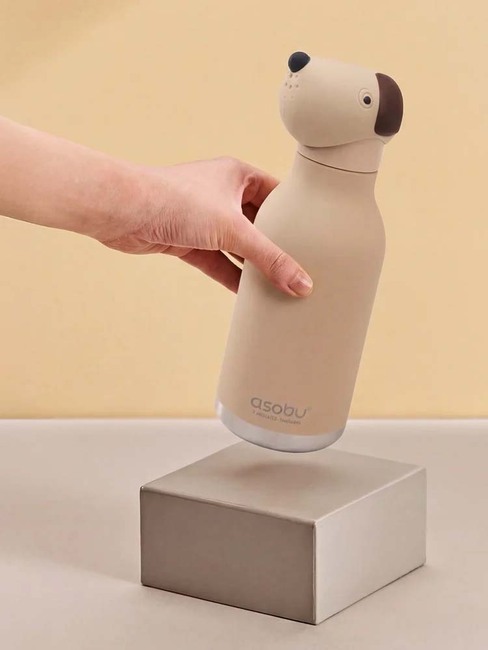 Asobu Bestie Trinkflasche Hund, Braun SBV44-BROWNDOG-4840_4a.jpg
