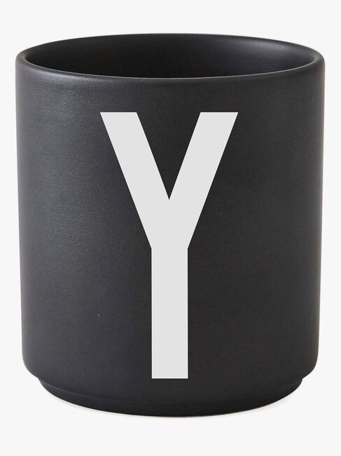 Design Letters Becher Keramik Y, Schwarz