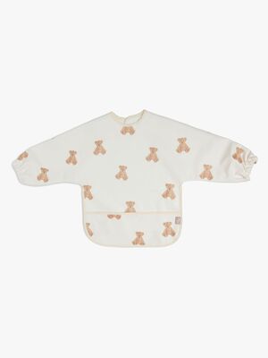 Jollein Wasserdichtes Lätzchen mit Ärmeln, Teddy Bear