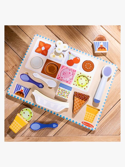 Melissa & Doug Magnetisches Puzzle & Spielset Eis, 16 Teile