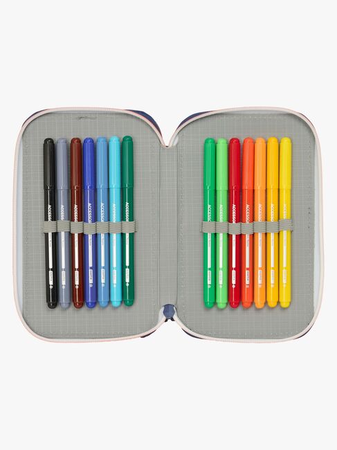 FC Barcelona Gefülltes Doppel-Federmäppchen 29 Teile, 2ª Equipment