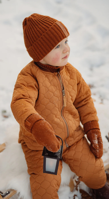 BabyMocs Gestrickte Fäustlinge, Rust
