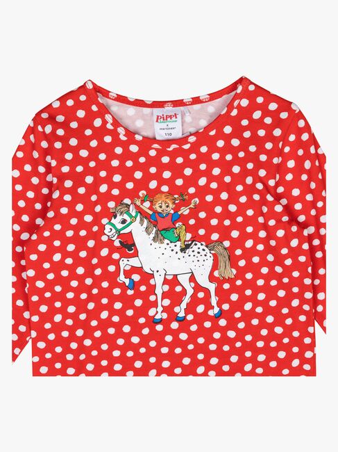 Pippi Langstrumpf  Langärmlig Pullover, Red