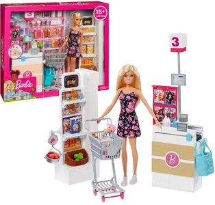 Barbie Supermarkt Mit Puppe