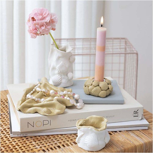 Creativ Company DIY-Set Modelliermasse Vasen & Kerzenhalter