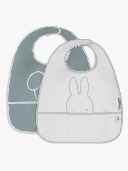 Jollein Miffy Peekaboo Lätzchen 2er-Pack, Sea Green