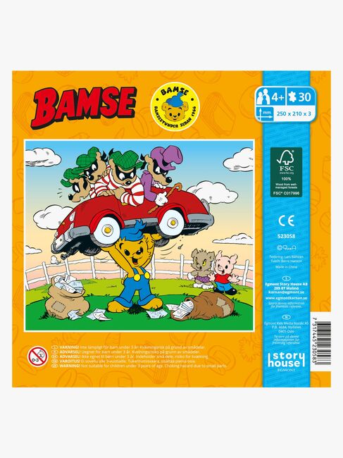 Egmont Kärnan Skurkpussel Bamse Holzpuzzle 30 Teile