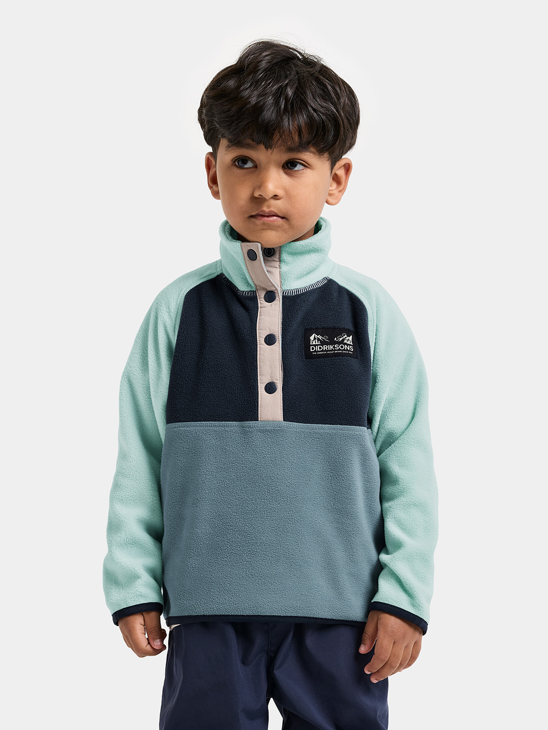 Didriksons Monte Fleece-Pullover, Factory Blue