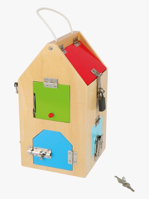 Small Foot Aktivitätsspielzeug Haus mit Schlössern