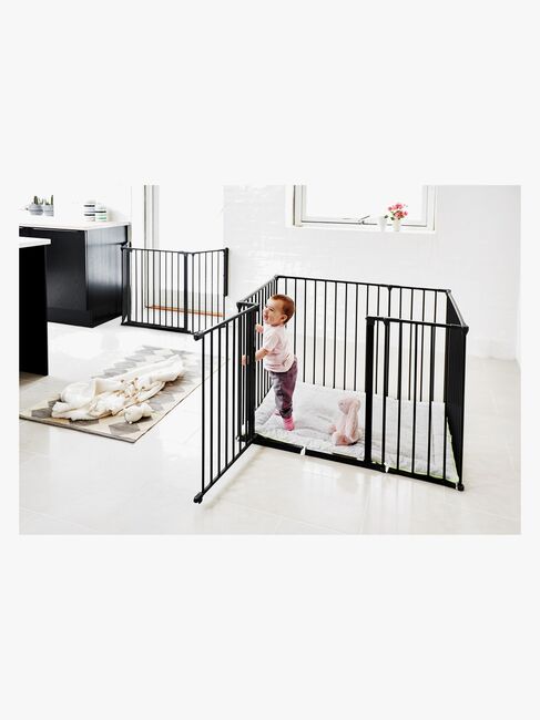 BabyDan Laufgitter Square 105x72x71 cm, Schwarz