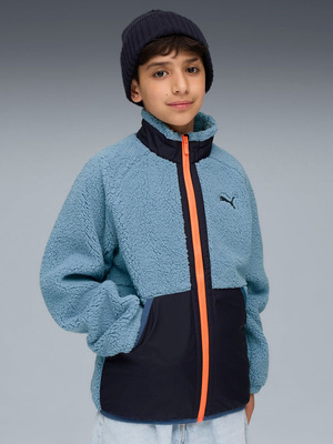 Puma Sherpa Hybrid Fleecejacke, Cool Blue