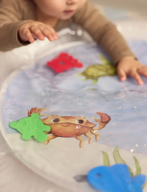 FILIBABBA Tummy Time Wasserspielmatte, Sea Friends