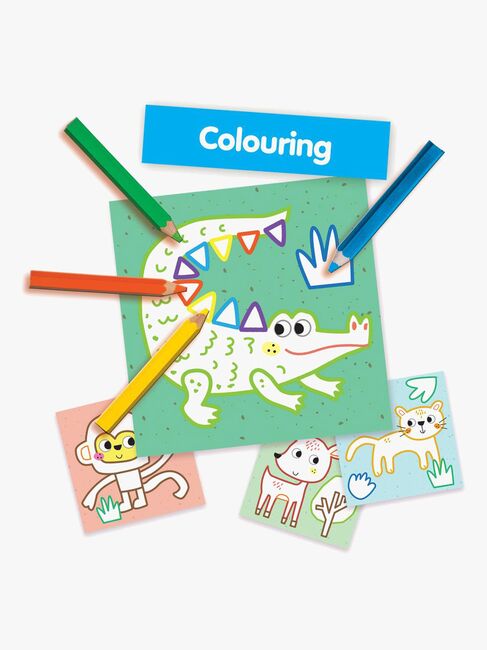 SES Creative 3-in-1 Bastelset Meine Ersten Fingerfarben Ausmalen & Formen