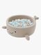 MeowBaby Boucle Whale Bällebad, Oat Biscuit Beige