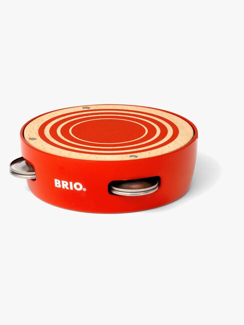 Brio 30263 Tamburin Instrument, Rot