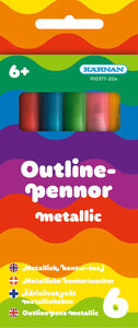 Kärnan Outline-Stifte Metallic 6-er Pack
