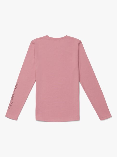 Hyperfied Jersey Logo Long Sleeve Top, Blush