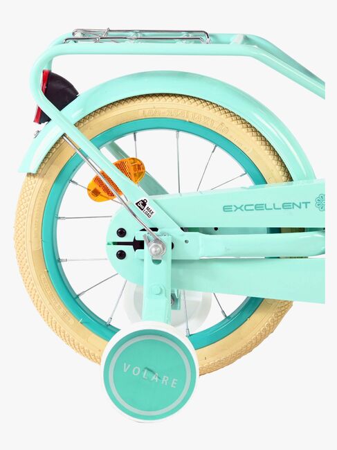 Volare Excellent Fahrrad mit Korb 14 Zoll, Grün