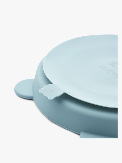 LIEWOOD Stacy Unterteilter Teller 2er-Pack, Sea Blue/Whale Blue