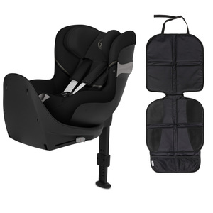 Cybex Sirona S2 i-Size Kindersitz inkl.  Sitzschoner Lux, Moon Black