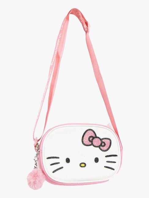 Hello Kitty Schultertasche, Rosa/Weiß